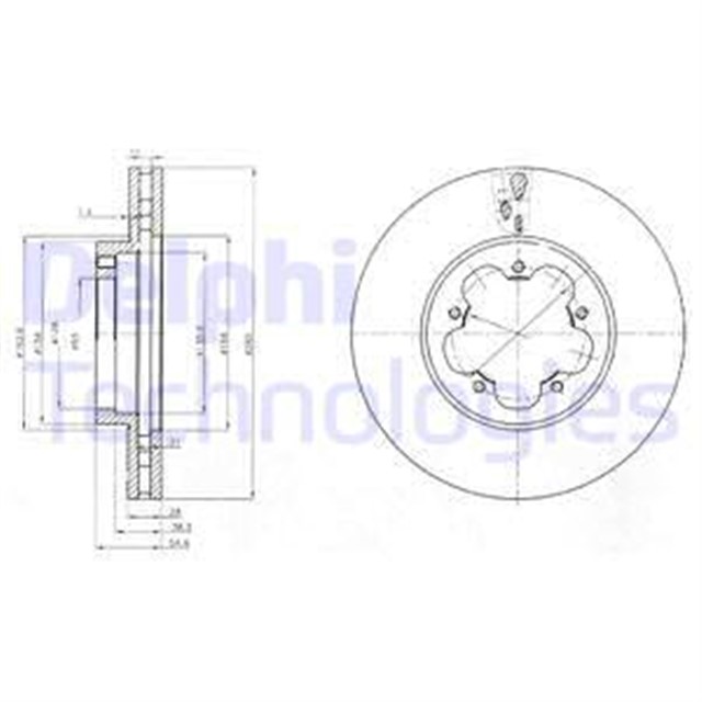 ON FREN DISK AYNASI TRANSIT V347 06 14 O.CEKER OLCU 280 28