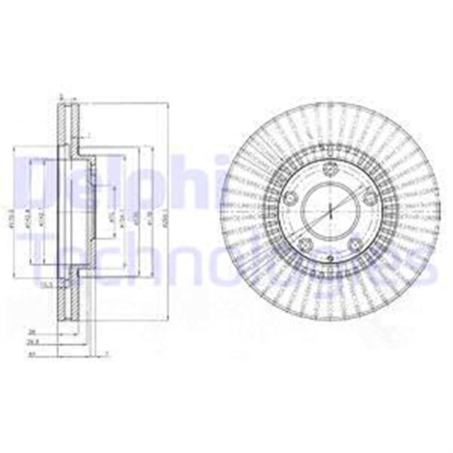 FREN DISKI CIFTLI PAKET . DELIKLI ON MAZDA MPV 09/1999