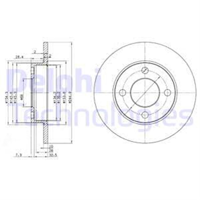 FREN DISKI CIFTLI PAKET . DELIKSIZ ARKA AUDI 80. 90. COUPE 07/1984 06/1996