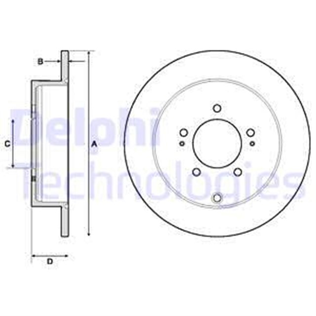 FREN DISKI CIFTLI PAKET - BOYALI. DELIKSIZ ARKA CITROEN // MITSUBISHI // PEUGEOT; C - CROSSER // OUT LANDER // 4007 11/2006
