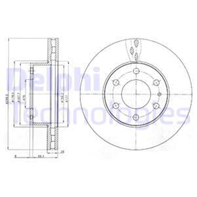FREN DISKI CIFTLI PAKET . DELIKLI ON IVECO DAILY 06/2006 12/2014
