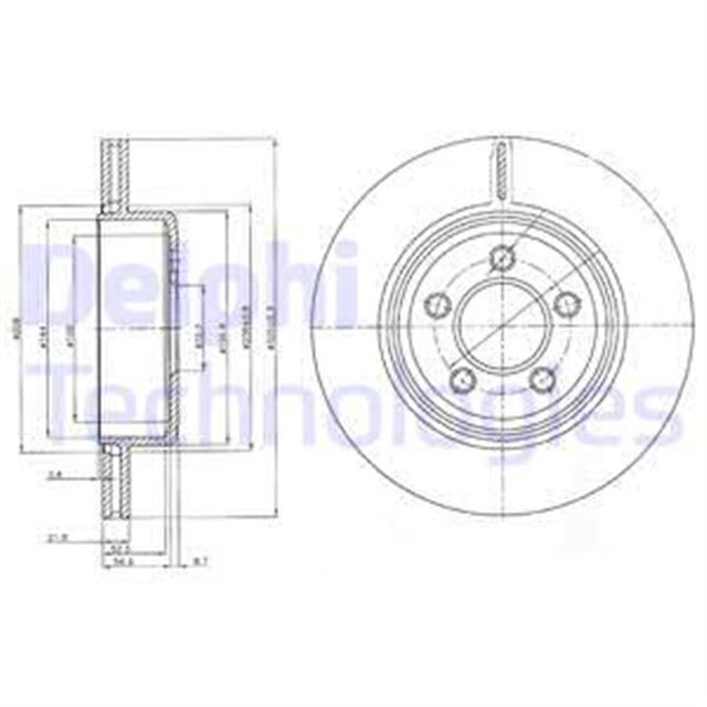 FREN DISKI CIFTLI PAKET . DELIKLI ARKA CHRYSLER // LANCIA; 300 C // THEMA 09/2004