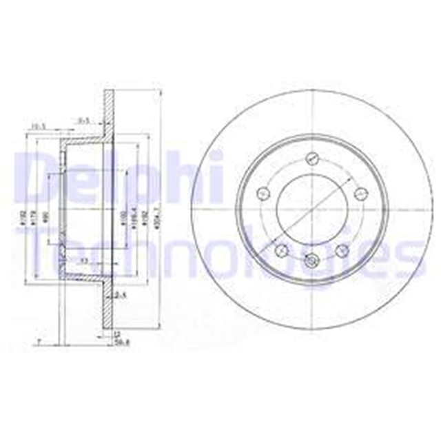 ARKA FREN AYNASI RENAULT MASTER II 00 OPEL MOVANO 00 305X12X5DL