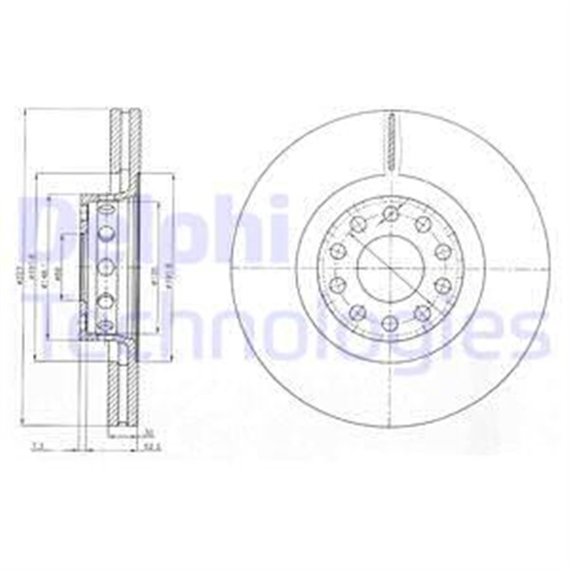 FREN DISKI CIFTLI PAKET . DELIKLI ON AUDI // VW; A8 // PHAETON 1998 08/2010