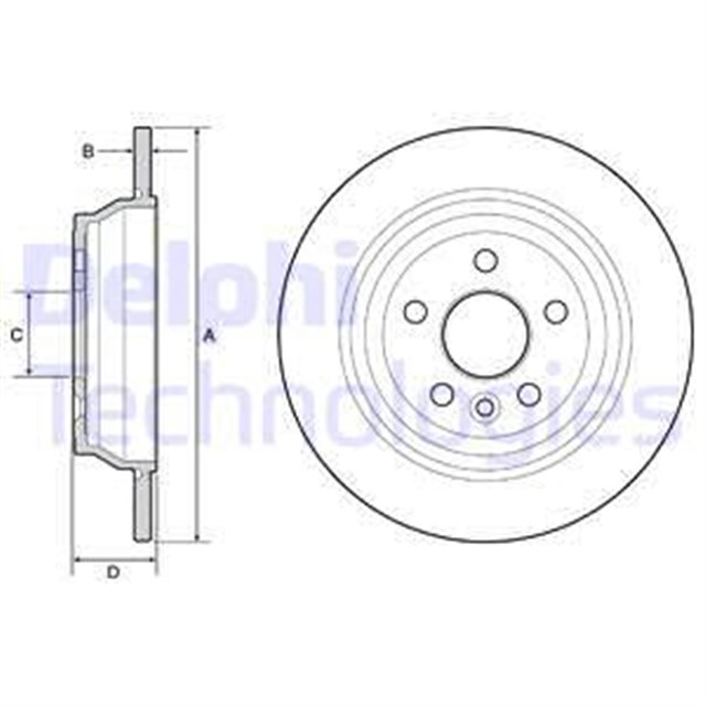 FREN DISKI CIFTLI PAKET - BOYALI. DELIKSIZ ARKA LAND ROVER FREELANDER 02/2006