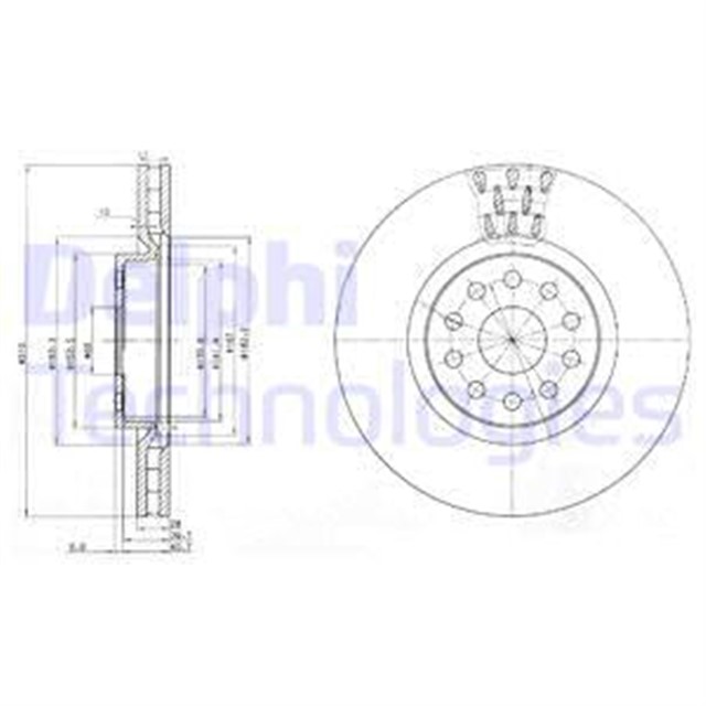 ON FREN DISKI ALFA ROMEO 166 98 LANCIA KAPPA 96