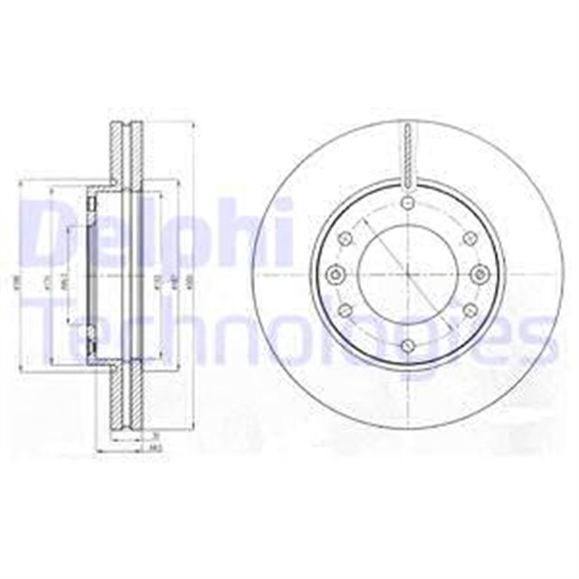 FREN DISKI CIFTLI PAKET . DELIKLI ON HYUNDAI H1. I800. ILOAD 02/2008