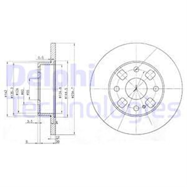 FREN DISKI CIFTLI PAKET . DELIKSIZ ON MAZDA 121 01/1991 03/1996
