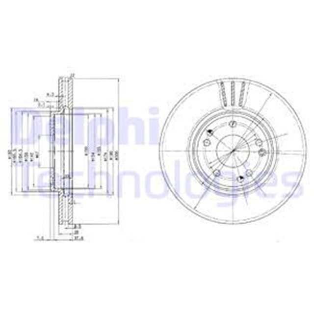 FREN DISKI CIFTLI PAKET . DELIKLI ON MERCEDES 190. 300. 500. SL280. SL320. SL500 1989 05/1998