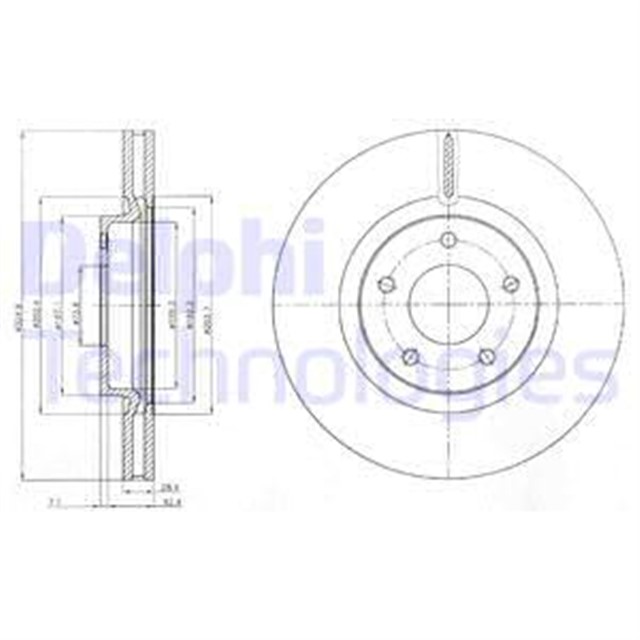 FREN DISKI CIFTLI PAKET . DELIKLI ON JAGUAR XJ8. XJR. XK8. XKR 10/1996