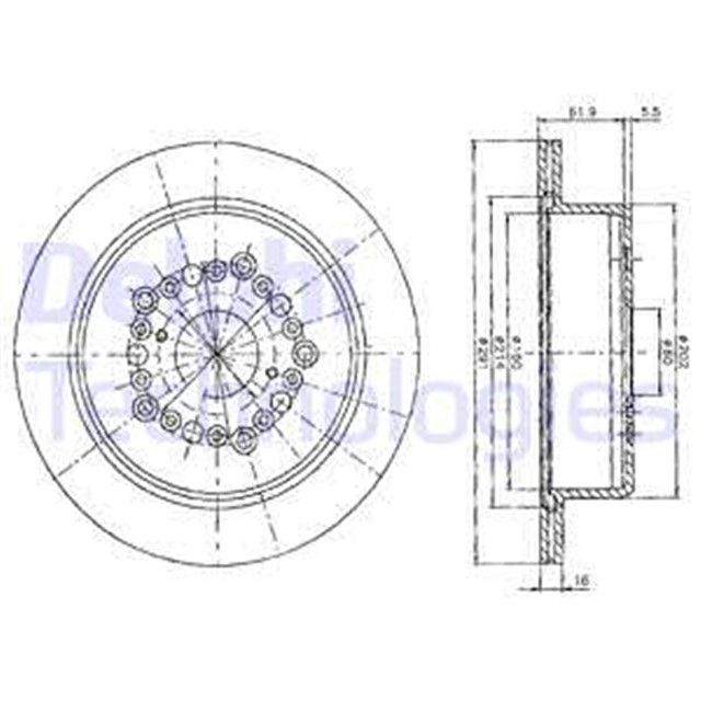 FREN DISKI CIFTLI PAKET . DELIKLI ON FORD TRANSIT 1991 1995