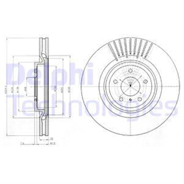 FREN DISKI TEKLI PAKET - BOYALI. DELIKLI ON INFINITI // NISSAN; FX30D. FX50. G37. Q60 // 370 Z 10/ 2008