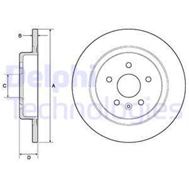 FREN DISKI CIFTLI PAKET - BOYALI. DELIKSIZ ARKA OPEL ASTRA 06/2015