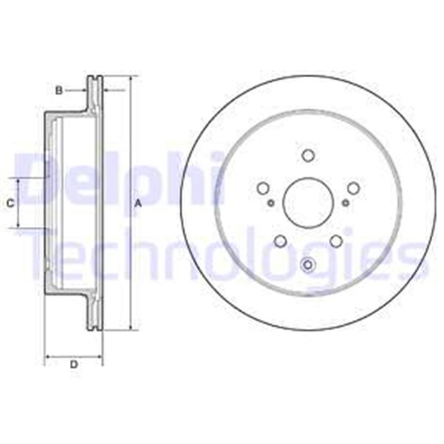 FREN DISKI CIFTLI PAKET - BOYALI. DELIKLI ARKA LEXUS RX350. RX450H 04/2009