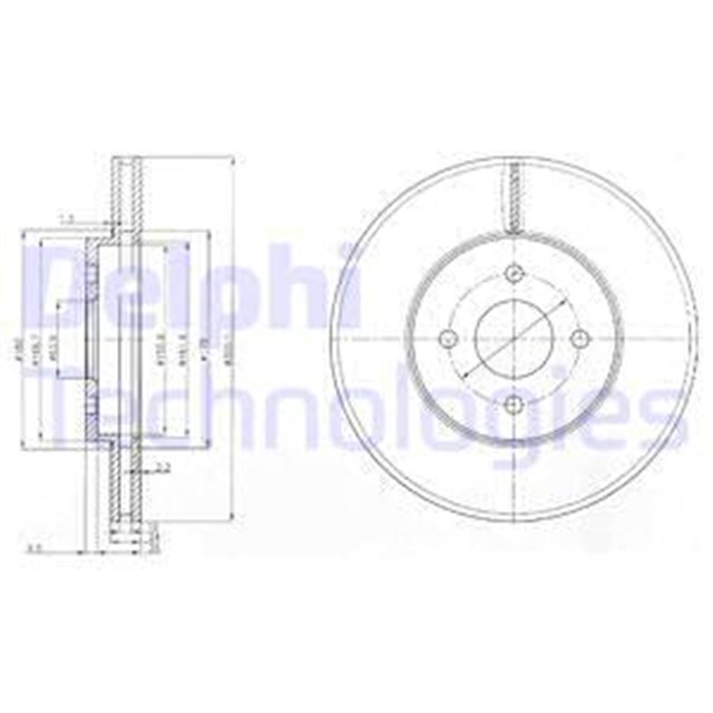 FREN DISKI CIFTLI PAKET . DELIKLI ON FORD FOCUS 01/2002 04/2005