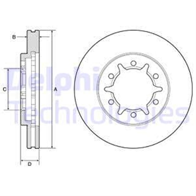 ON FREN DISKI NISSAN NP300 PICKUP D22 260X26X37.1 6 DELIK