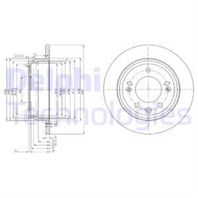 FREN DISKI CIFTLI PAKET - BOYALI. DELIKSIZ ARKA HYUNDAI // KIA; I30. IX35 // CEE D. PRO CEE D. SPO RTAGE 09/2004