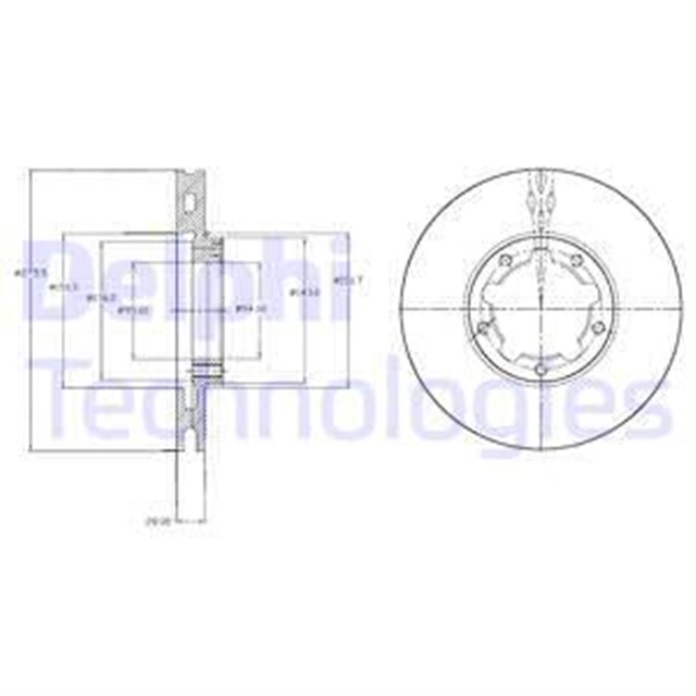FREN DISKI CIFTLI PAKET . DELIKLI ON NISSAN // RENAULT; CABSTAR // MAXITY 09/2006