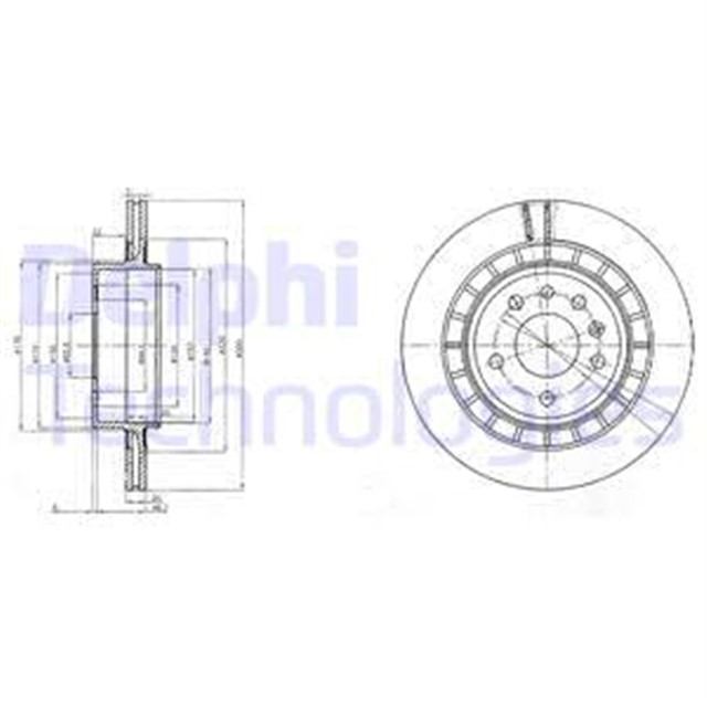 FREN DISKI CIFTLI PAKET . DELIKLI ARKA SAAB 9 - 5 1999