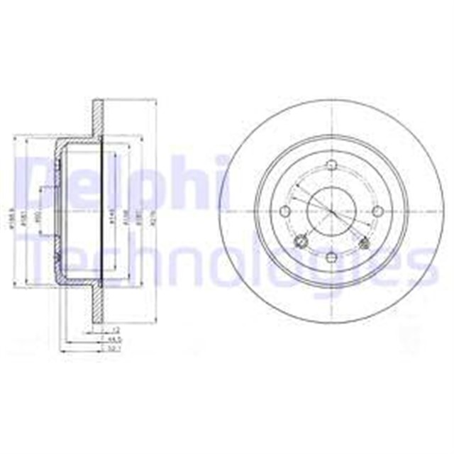 FREN DISKI CIFTLI PAKET . DELIKSIZ ARKA CHEVROLET EPICA 06/2006