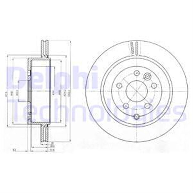 FREN DISKI CIFTLI PAKET . DELIKLI ARKA LAND ROVER FREELANDER 02/2006
