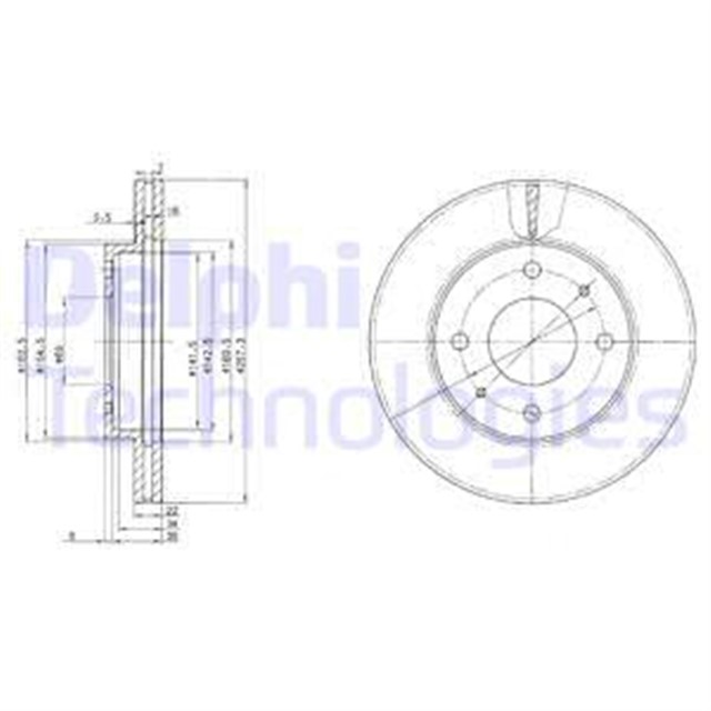 FREN DISKI CIFTLI PAKET . DELIKLI ON HYUNDAI SONATA. SONICA 01/1989