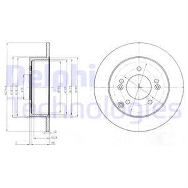FREN DISKI CIFTLI PAKET . DELIKSIZ ARKA KIA CARENS 09/2006 06/2013