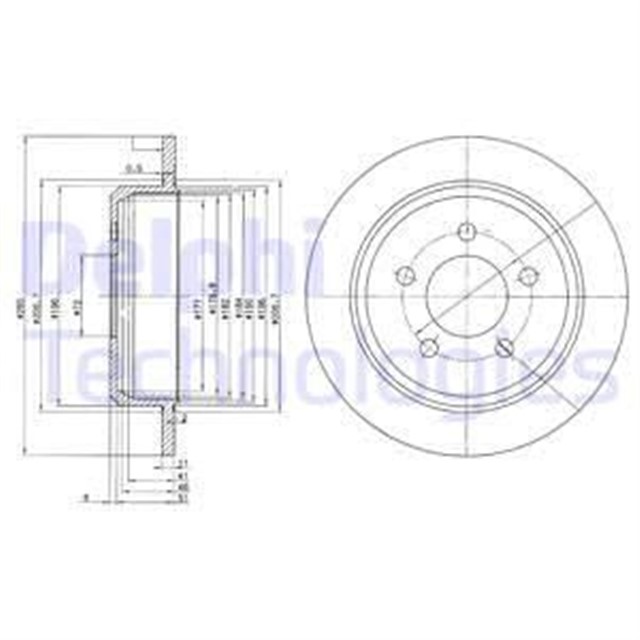 FREN DISKI CIFTLI PAKET . DELIKSIZ ARKA JEEP GRAND CHEROKEE 01/1994 12/1998
