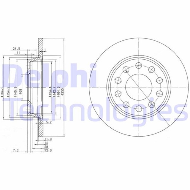 FREN DISKI CIFTLI PAKET - BOYALI. DELIKSIZ ARKA AUDI // SEAT; A4 // EXEO 08/1997