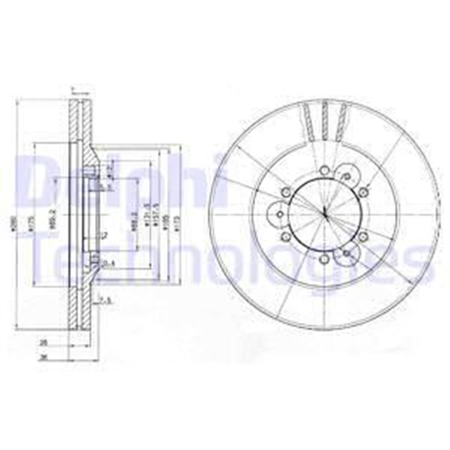 FREN DISKI CIFTLI PAKET . DELIKLI ON ISUZU // OPEL; TROOPER // FRONTERA. MONTEREY 01/1992