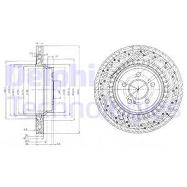 FREN DISKI CIFTLI PAKET . DELIKLI ARKA MERCEDES E55 04/2002