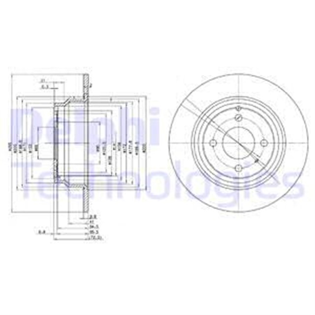 FREN DISKI CIFTLI PAKET . DELIKSIZ ARKA VOLVO 850 1991 1994