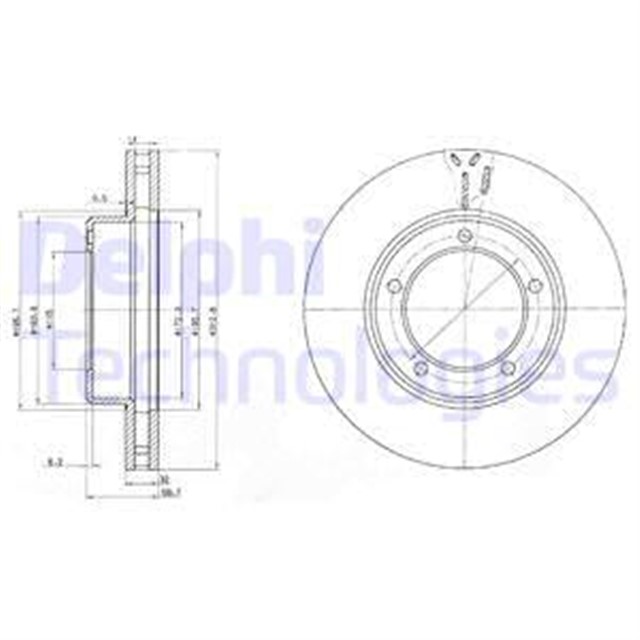FREN DISKI CIFTLI PAKET . DELIKLI ON LEXUS // TOYOTA; LX470 // LANDCRUISER 04/1998