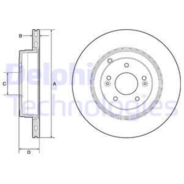 FREN DISKI CIFTLI PAKET - BOYALI. DELIKLI ARKA HYUNDAI GENESIS COUPE 01/2008