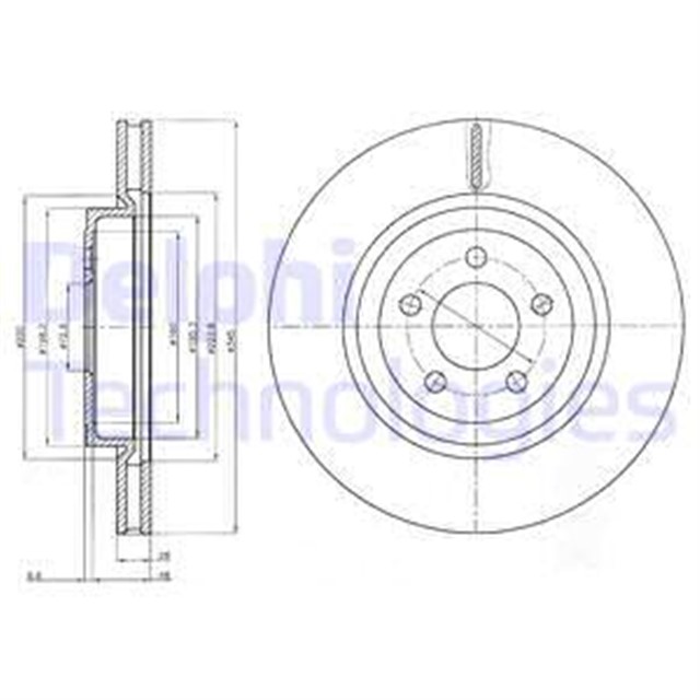 FREN DISKI TEKLI PAKET . DELIKLI ON CHRYSLER // LANCIA; 300 C // THEMA 09/2004