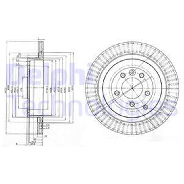 FREN DISKI CIFTLI PAKET - BOYALI. DELIKLI ARKA LAND ROVER DISCOVERY. RANGE ROVER SPORT 11/2004 0 3/2017