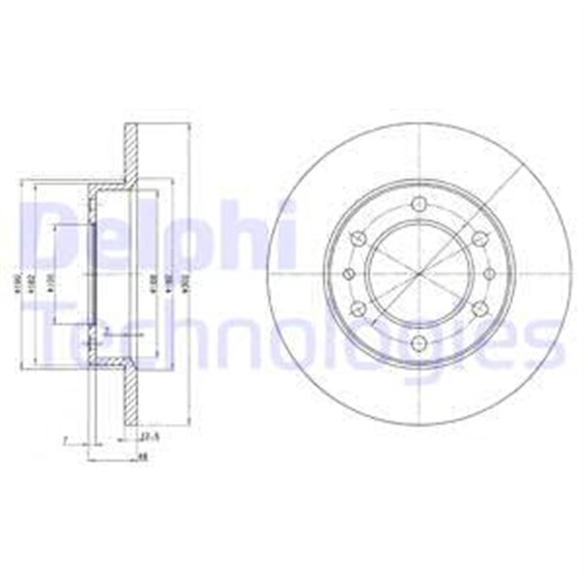 FREN DISKI CIFTLI PAKET . DELIKSIZ ON TOYOTA HI - LUX. LANDCRUISER 09/1981 09/1993