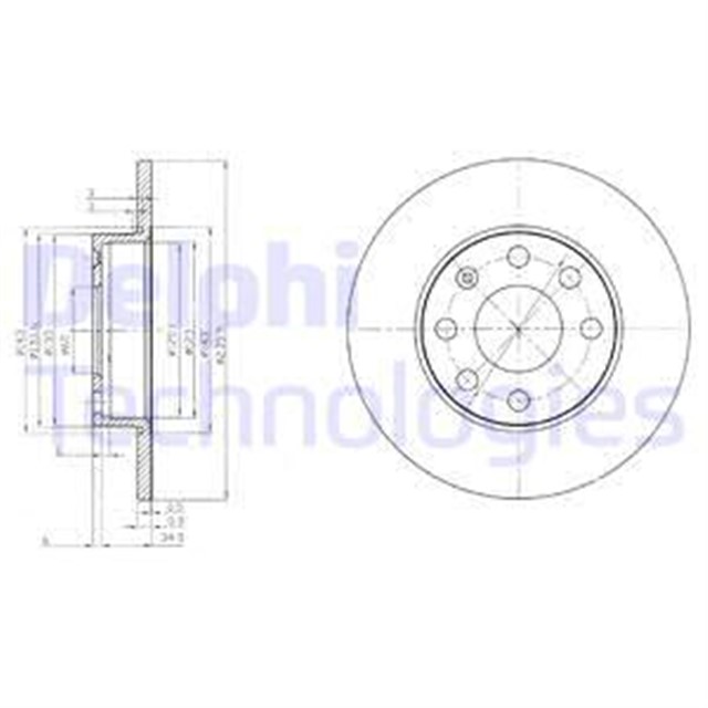 FREN DISKI ON CORSA A 1982 - 1993 - KADETT D 1979 - 1984 - KADETT E 1984 - 1994