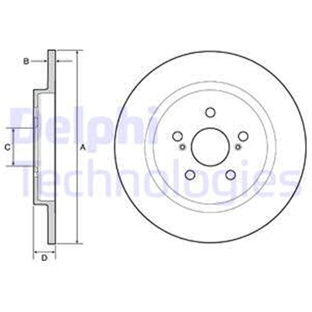 FREN DISKI CIFTLI PAKET - BOYALI. DELIKSIZ ARKA LEXUS // TOYOTA; CT 200H // URBAN CRUISER 05/2009