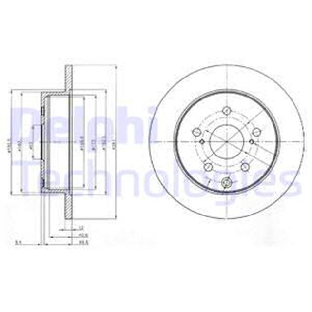 FREN DISKI CIFTLI PAKET . DELIKSIZ ARKA TOYOTA RAV4 11/2005