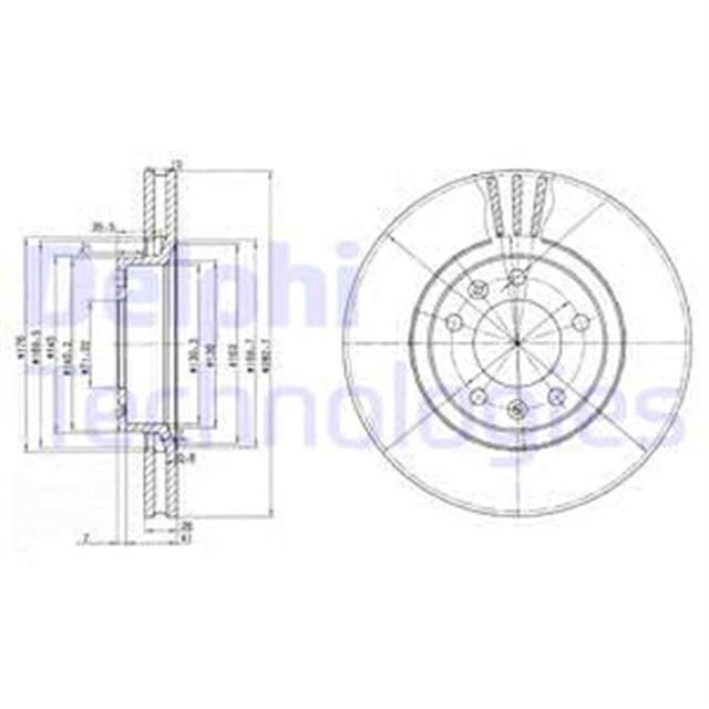 FREN DISKI CIFTLI PAKET . DELIKLI ON CITROEN // PEUGEOT; XM // 605 07/1990
