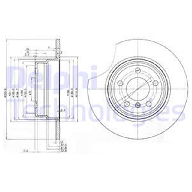 FREN DISKI ARKA BMW X5 E53 00 06
