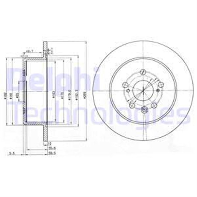FREN DISKI CIFTLI PAKET . DELIKSIZ ARKA TOYOTA CELICA 04/1994 10/1999