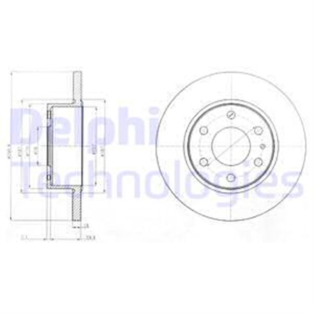 FREN DISKI CIFTLI PAKET . DELIKSIZ ARKA IVECO DAILY 06/2006