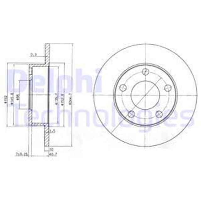 FREN DISKI CIFTLI PAKET . DELIKSIZ ARKA AUDI // VW; A4. S4 // PASSAT 1994 02/2005