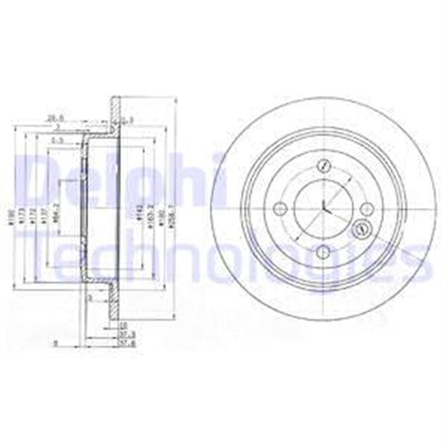 FREN DISKI CIFTLI PAKET - BOYALI. DELIKSIZ ARKA MINI COOPER. COOPER D. COOPER S. COOPER SD. FIRST. JOHN COOPER WORKS. ONE 04/2001