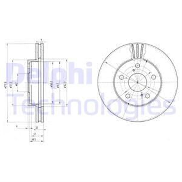 FREN DISKI CIFTLI PAKET . DELIKLI ON TOYOTA PREVIA 01/1990 08/1996