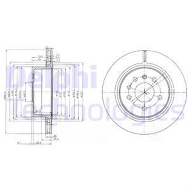 FREN DISKI CIFTLI PAKET . DELIKLI ARKA OPEL OMEGA 05/1999