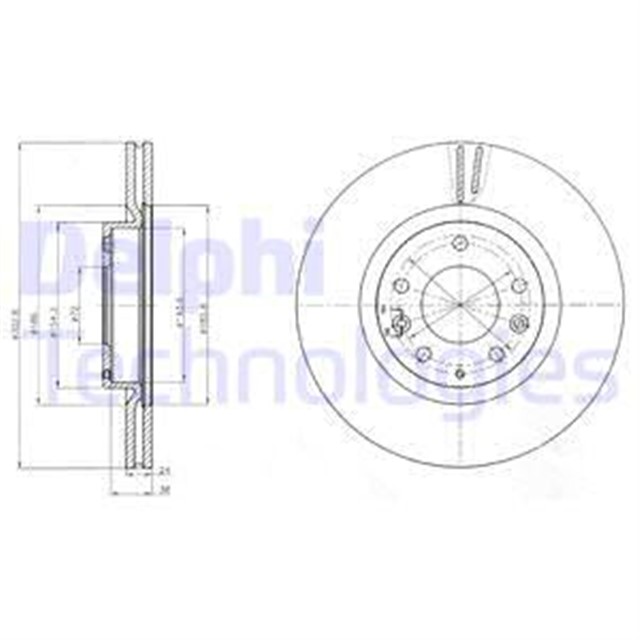 FREN DISKI CIFTLI PAKET . DELIKLI ON MAZDA RX8 07/2003