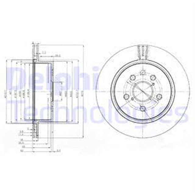 FREN DISKI CIFTLI PAKET . DELIKLI ARKA LEXUS GS300. GS430. GS450H. IS200D. IS220D. IS250 01/2005